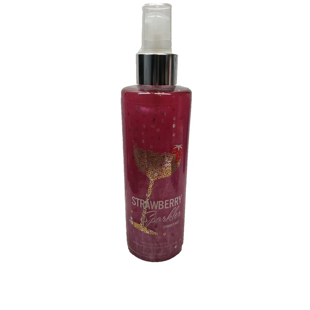 Bath & Body Works Strawberry Sparkler Shimmer Mist 8 oz Fragrance Spray NEW BFS